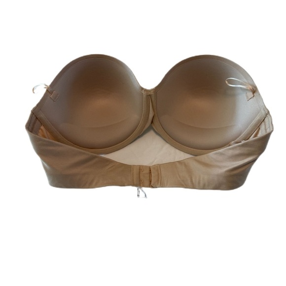 Maidenform Strapless Custom Lift Underwire Bra 38DF Latte Lift Nude - Picture 4 of 9